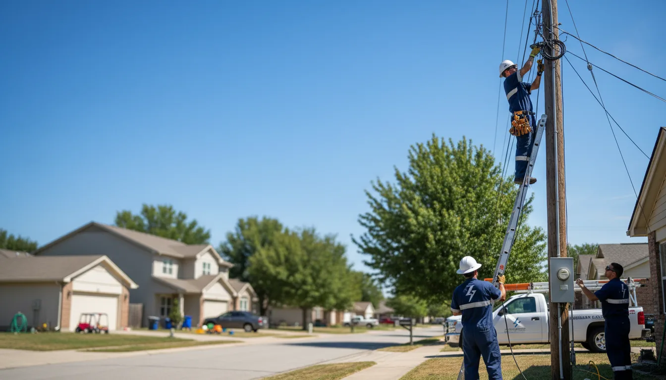 Residential electrician providing installation services in Ermine, KY